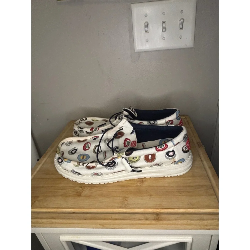 Hey Dude Wally Spring Breakr Beer Bash Multi Color Loafers Mens 11 41285-90H